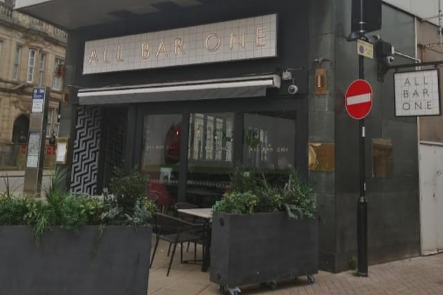 All Bar One, Abbey House, 13-15 Leopold Street, Sheffield City Centre, Sheffield, S1 2GY. Rating: 4/5 (based on 764 Google Reviews). "Had a lovely time at All Bar One with friends last night! The staff were all really friendly and helpful and the general manager was also great!"