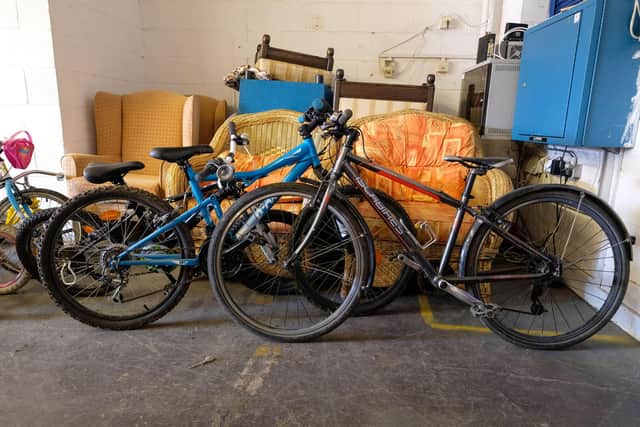 Although not listed as essential, people have kindly donated used bicycles, which are still in great condition.