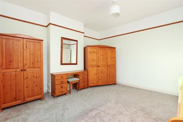 The three bedrooms are generously proportioned.