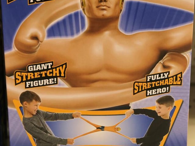 The instantly recognisable blonde haired stretch toy was a sell out in the late 70s.