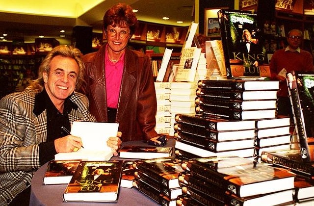 Peter Stringfellow signs a copy of his book at Dillon's, Meadowhall, for Mrs Pat Bridges, on September 24, 1996