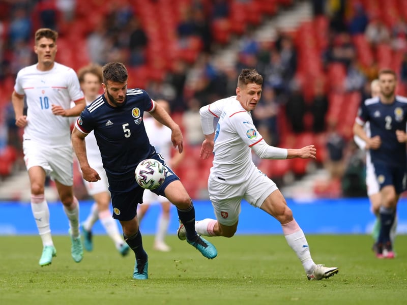 It is a shame there is an 'except' because the imposing Norwich City defender was a real rock in the opening period... except when Schick got between him and Cooper to fashion a superb downward header for the opener just before half-time.