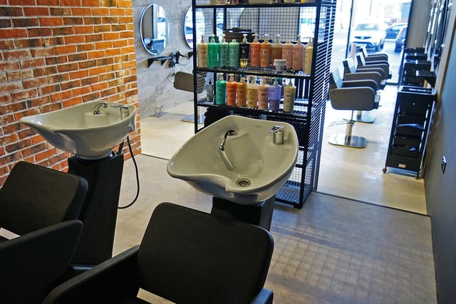 Pictured is the hairdressing sink area at MD Hair
