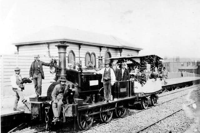 Heeley station just before it opened. Pic: Sheffield Local Studies Library