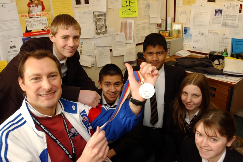 Olympic star Nick Gillingham was a big hit when he visited King George V School in 2005. Does this bring back great memories?