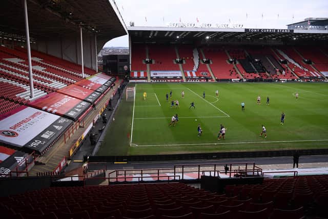 A general view of play during the Premier League match between Sheffield United and Southampton at Bramall Lane, Sheffield: Laurence Griffiths/PA Wire.