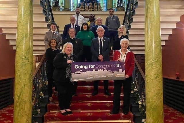 Council staff at the launch of the city campaign last year.