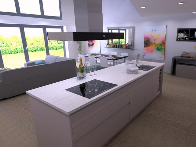 Large windows bring the outside in