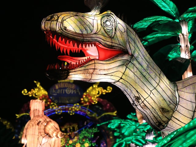 A spectacular light and lantern festival created some dazzling Christmas magic as the award-winning Yorkshire Wildlife Park unveiled the Winter Illuminations trail today. Picture: Chris Etchells