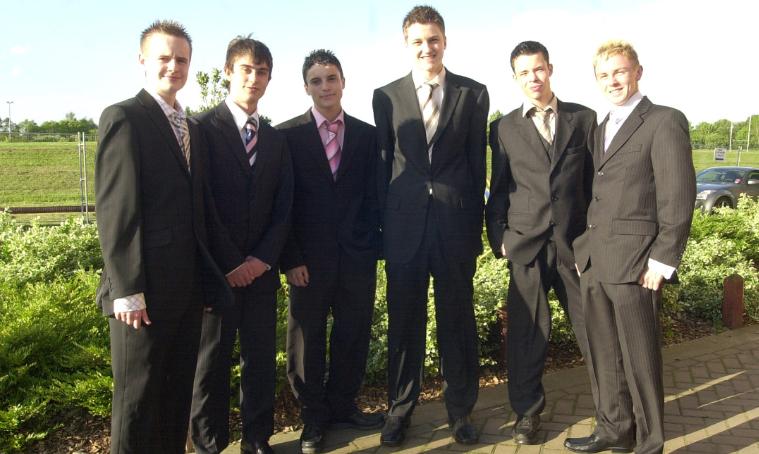Edlington lads in suits in 2006.