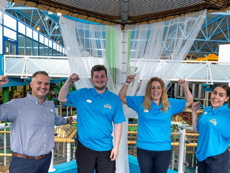 Alun Davis (Manager), Reece Murray, Emma Johnson & Yasmin Van Herck. Picture By: Andy Hornby
