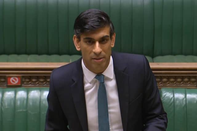 Chancellor of the Exchequer Rishi Sunak delivers his one-year Spending Review in the House of Commons, London. PA Wire.