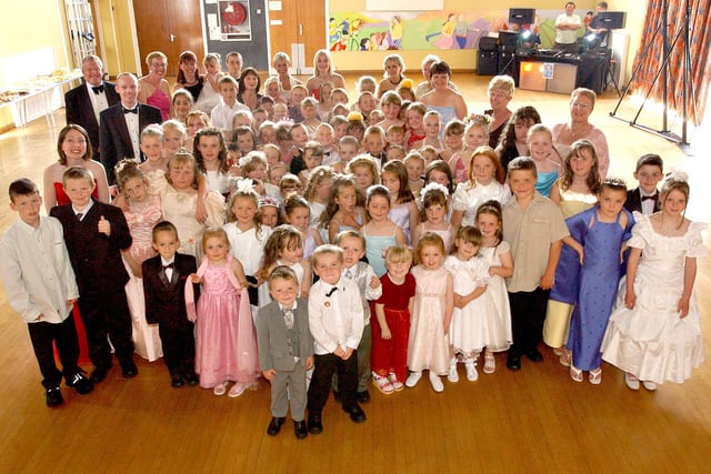 Staff and pupils dressed up for their mini prom in 2004 and it had extra significance as it also marked the closure of the school. Does this bring back memories?