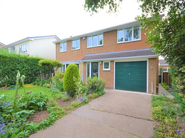 Having mature hedge boundaries to the front garden which offer a good level of privacy, mainly laid to lawn with well stocked borders, providing a superb variety of colours and textures, to the side is a driveway which gives access to the garage.