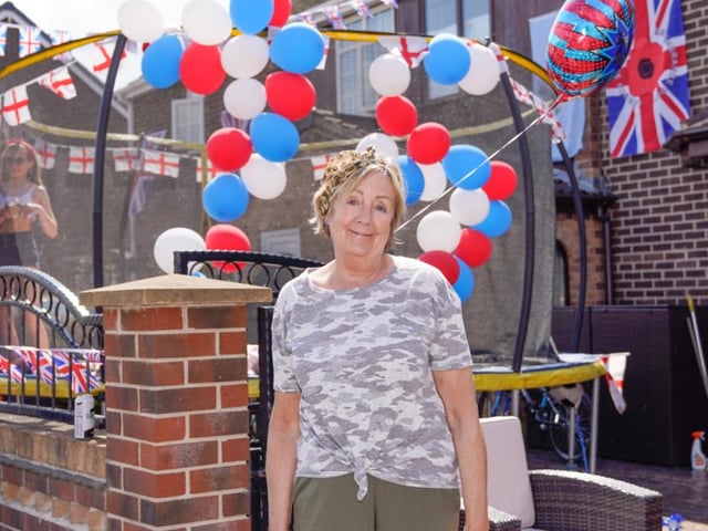 Sandra Hartgrove at Mayfield Crescent, Askern. PIcture: Chris Bevan