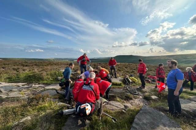 Paramedics and a mountain rescue team were sent out after a climber was injured in a fall in near Sheffield. Picture: Edale Mountain Rescue