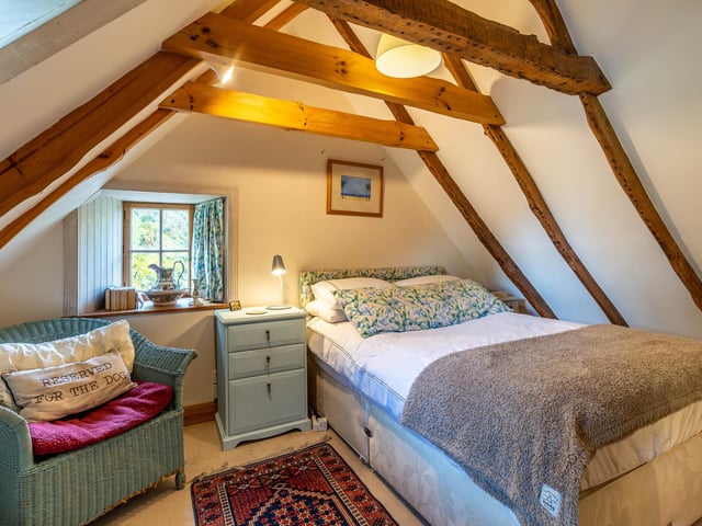 There are two bedrooms upstairs in West End