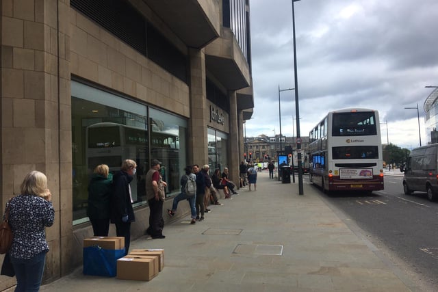 Shoppers were told to enter the store using the main Leith Street entrance only