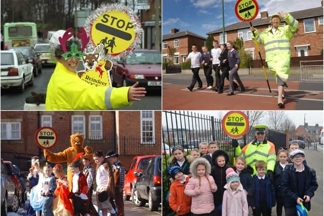 Is there a crossing patrol worker that you recognise from these retro photos?