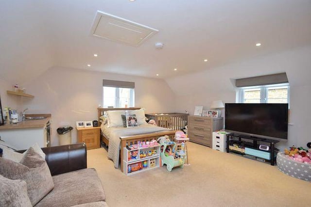 The spacious annexe boasts a shower room, kitchenette, wardrobe, bed and a storage cupboard.