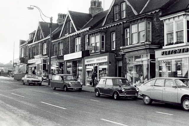 A view of the shops at Banner Cross, Sheffield, in 1974