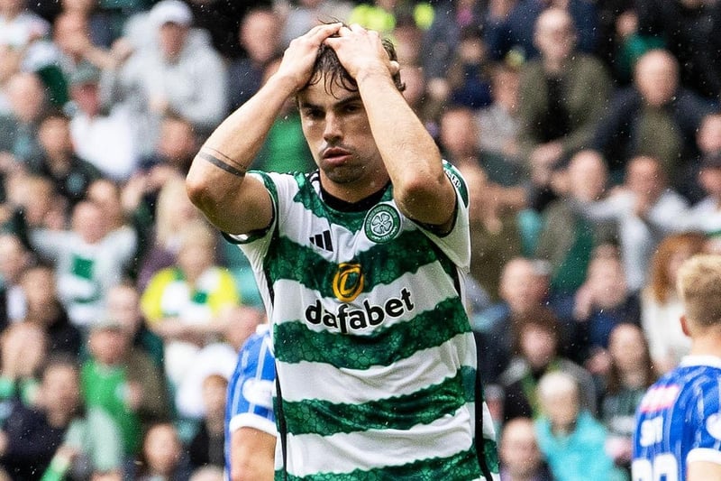 Celtic’s Matt O’Riley was twice denied by St Johnstone goalkeeper Dimitar Mitov.