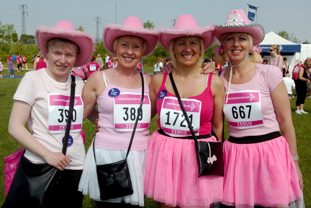 The Race for Life 2010 at Herrington Country park. Are you one of the four runners in the picture?