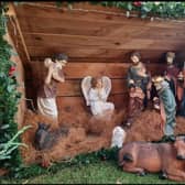 The nativity scene at the garden centre in Loxley