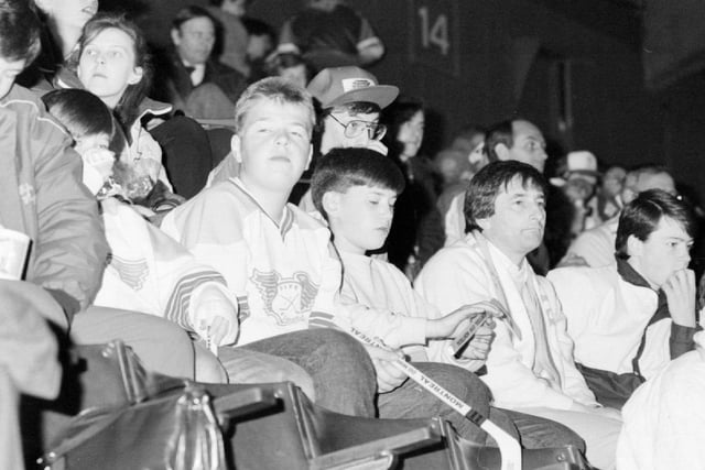 Fife Flyers fans at Wembley, 1980s for the British championship finals weekend 