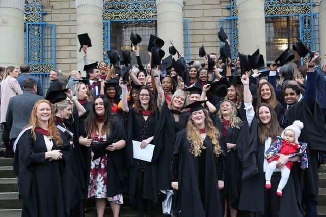 Sheffield Hallam University students at their graduation ceremony last year