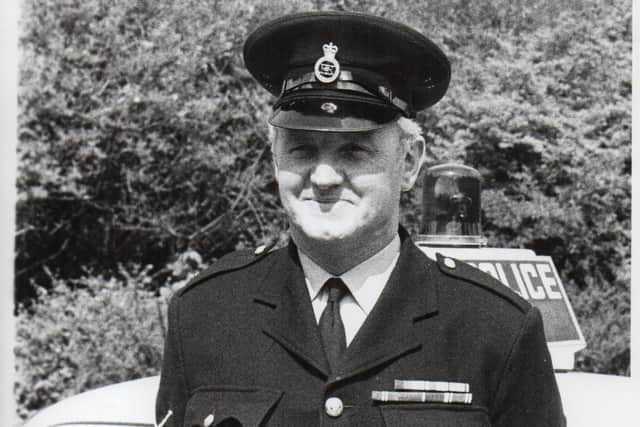 Two brave Sheffield policemen are being remembered 62 years after they overwhelmed a pub gunman on New Years Day. Pictured in PC Gilbert Robertson.