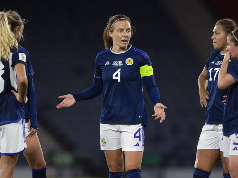 Scotland’s captain will lead the side out tomorrow night.