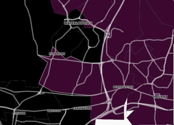 Cases fell by 22.4 per cent in Purbrook and Widley in the seven days to January 6. However the case rate was still 1,381.2 per 100,000.