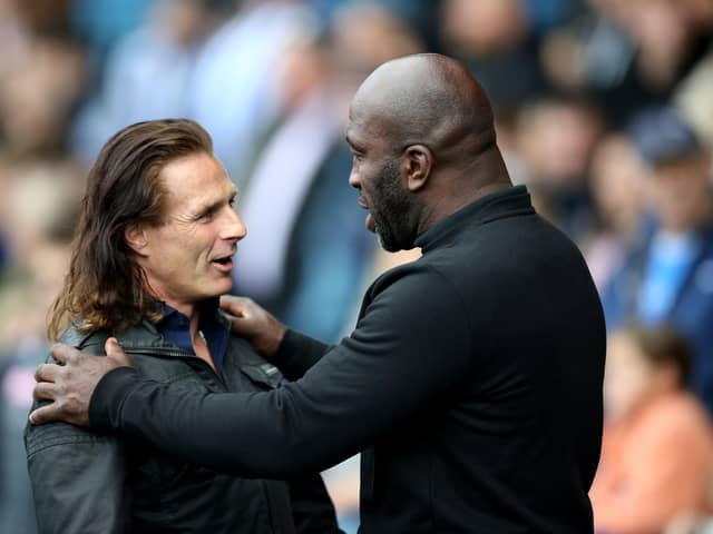 Wycombe Wanderers manager Gareth Ainsworth and Sheffield Wednesday manager Darren Moore. (Nigel French)
