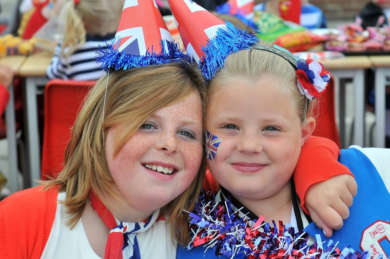 St Aidan's Primary school pupils enjoying their Jubilee party. Can you spot someone you know?