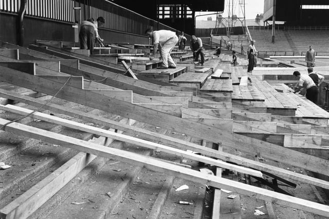 Roker Park was getting back to normal after the end of the World cup games. Workmen were busy removing the temporary seating in the clock stand, grandstand paddock and the Fulwell End for the start of the domestic season.
