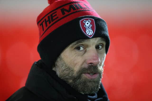 Rotherham United manager Paul Warne. Nigel French/PA Wire.