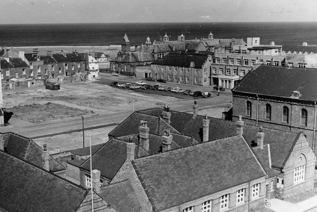 St Hilda's is pictured in this retro view of the Headland but who can tell us which era this is?