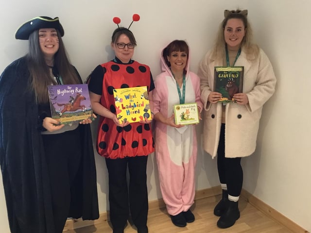 Even the staff couldn't resist getting involved
