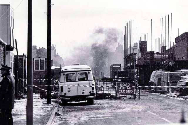 Unexploded bombs - Lancing Road, Sheffield - February 1985
