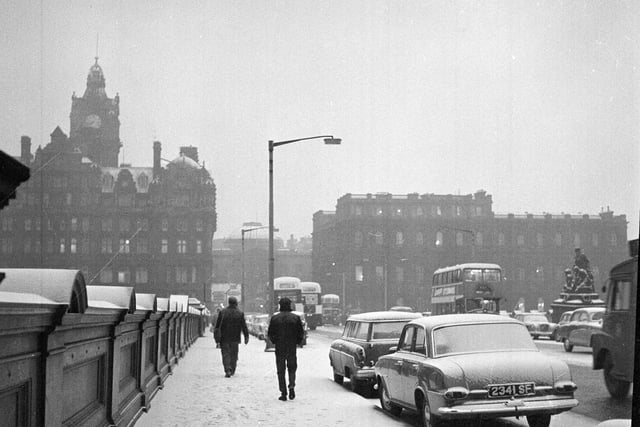A snow-covered North Bridge in November 1962.