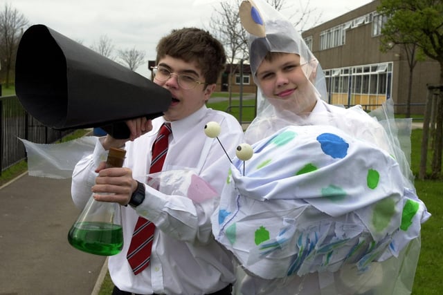 Hungerhill School's young scientists in 2000 were Thomas Anderson, aged 15, and Bradley Wallbank, aged 14.