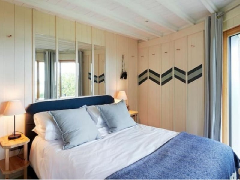 The queensize bed will give you a great night's sleep before you wake up to a sea view.