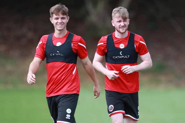 Manchester City starlets James McAtee and Tommy Doyle are on loan at Sheffield United for the season: Simon Bellis/Sportimage