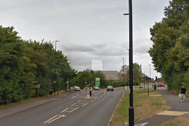 A child was taken to hospital following a collision on Waterthorpe Greenway, Sheffield (pic: Google)