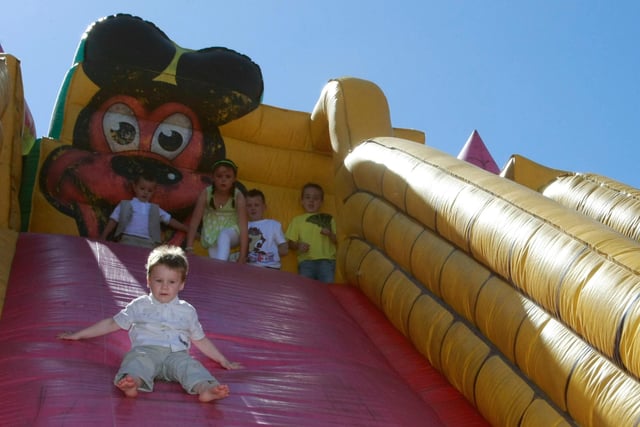Plenty of fun to be had on the inflatables