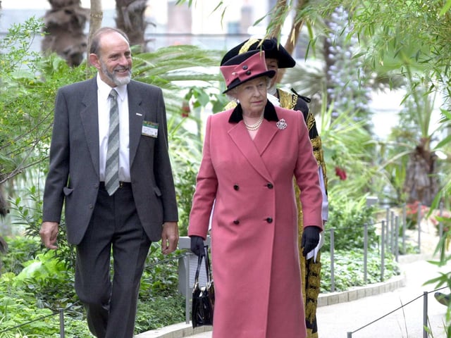 The Queen officially opening the Winter Gardens in 2003