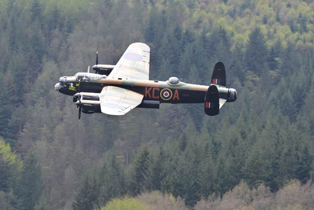 Pilot Officer Tales had been in a Lancaster bomber like this one. Photo: Chris Lawton, Iconic Media