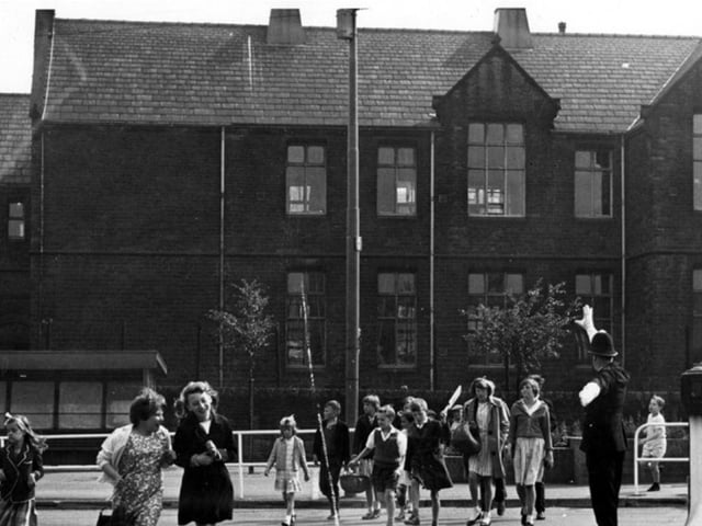 Owler Lane High School (formerly Owler Lane Secondary (Intermediate) School), on Owler Lane, Sheffield, in 1964.