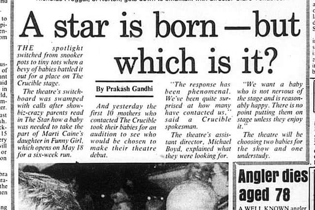 The Star's coverage of the auditions for Funny Girl from 1984